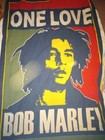 Xl Bob Marley One Love Hanging Wall Decor  Cotton Tapestry Fabric Poster