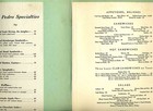 Restaurant San Pedro Menu 1930 s California