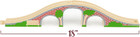 Wood Train Track Expansion Packs  Compatible With Most Train Tracks  Brick Bridg