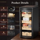 115l Electric Cigar Humidor 900 Counts Large Capacity Temperature   Humidity