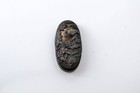Fuchi Kashira Shakudo Japanese Antique Mumei Chrysanthemum And Wild Boar Edo Era
