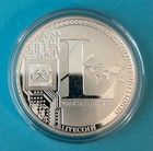 Litecoin Physical Ltc  999 Silver Plated Commemorative Coin - 2013 Stamped
