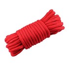 Soft Cotton Rope Red 7 Ounce Thick Natural Twisted Cord For Diy Crafts