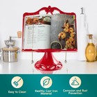 Vintage Cookbook Stand Cast Iron  Adjustable Decorative Metal Cookbook Recipe   