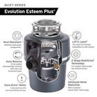 Insinkerator Evolution Esteem Plus 1hp Food Waste Garbage Disposer Disposal New