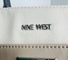 Nine West Top Handles Bag Medium Purse Retro Classic Vintage Beige  Tan Sections