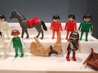 Lot Of Vintage 1974 2002 Playmobil People Figures Horses Geobra