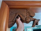 Vintage 2 Solid Hand Carved Wood Corbels Or Shelf Brackets