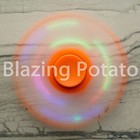Led Fidget Hand Spinner Tri Spinners Figet Desk Toy Focus Edc Adhd    usa    Orange