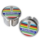Pinarello World Champion Chrome Handlebar Caps Bar Plugs Repro Vintage Bicycle
