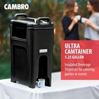 Cambro Uc500110 5 1 4 Gal Black Ultra Camtainer   Hot cold Beverage