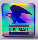 Us Mail Shiny Vinyl Decal Truck Cell Phone Laptop Us Mail Holographic Sticker
