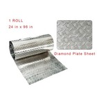 4  X 8   Aluminum Diamond Plate Sheet  04 In Thick - Trailer  Rv  Garages Etc