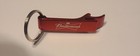 4 Budweiser Beer Red Aluminum Metal Bottle Opener Key Chain Breweriana