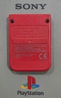 Official Sony Playstation 1 Memory Card  Candy Red Ps1 Memory Card - Rare Color 