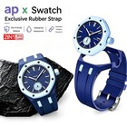 Strap For Swatch X Ap Royal Pop Silicone Watch Case  Changer To Wristwatch