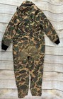 Vintage 70s 80s Duck Camo Hunting Coveralls Kids Youth Medium Made Usa