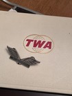 Vintage Twa Flight Attendant Memorabilia Lot - 1967 Certificate  Pins  Buckles  