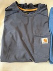 Lot 3 Carhartt T Shirts Men   s Largeshort Sleeve Pocket 1 Original   2 Gforce
