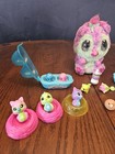 Hatchimals Hatchibabies Fuzzy Pink Interactive  6    Lot W 11 Animals   Acces 
