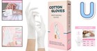 Overnight Moisturizing Cotton Gloves - 6 Pairs For Eczema   Craft Professionals