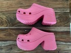 Crocs Siren Platform Clogs In Pink- Size 7