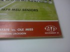 Souvenir Program  Ole Miss  mississippi  Vs  Miss State Egg Bowl Nov 24  1979