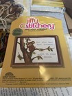 Vintage Jiffy Stitchery 2 Started Kits- Kola Bear   Shell Crewel 1970 s- Amazing