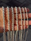 925 Sterling Silver Rope Chain Necklace High Polished