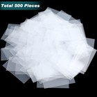 500 Pcs Clear Plastic Tags For Protecting Shelf Label  Price Tag Sign And Tic   