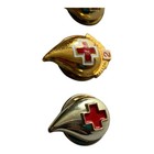 Lot Of 3 Vintage American Red Cross Blood Donor Lapel Pin 2 Gallon Arc Pinback