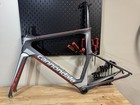 57cm Cannondale Slice Carbon Rim Brake Tt Triathlon Frameset Cracked For Parts