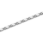 925 Silver Chain Curb Flat Necklace W  Lobster Lock Women Fashion Jewelry 16-24 