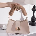 35cm Real Mink Fur Handbag Purse Strap Replacement Crossbody Shoulder For Women