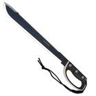 25  Black Survival Jungle Hunting Machete Sawback Military Fixed Blade W  Sheath