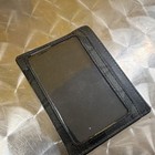 Men s Slim Black Leather Id   Card Holder Wallet With Clear Id Window