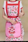 Strawberry Shortcake Doll Print Apron Tie Back Adjustable Neck Strap Pocket