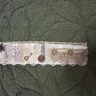 Handmade Vintage Lace Snippet Strip   Shabby Chic Junk Journal Embellishment