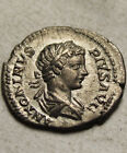 Rare Genuine Ancient Roman Silver Coin Ar Denarius 207 Ad Caracalla Liberty