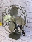 Vintage 1940   s Cast Iron Electric Oscillating Fan 12    Home Decor Collectible 