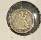 1837 10c Seated Dime  Fine  Very Light Brown Color  First Year Of Issue