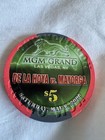 Mgm Grand  5 Dollar Casino Chip De La Hoya Vs Mayorga Danger Zone May 6th 2006