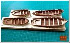 Wooden Dinghy Rowboat 1 75 Model Ship Long Boat Wooden Model Ship Kit