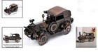 Vintage Brass Classic Car Model     Handcrafted Antique Decorative Collectible