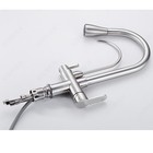 Chrome Kitchen Sink Pull Out 3 Way Mixer Tap Swivel Spout Water Purifierfaucets   