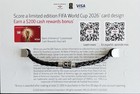Bank Of America Fifa World Cup 26 Braided Cord Charm Miami Exclusive Bracelet
