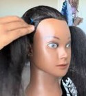 Yodidi 16 Inch Mannequin Head W 100  Human Hair Manikin Head Human Hair Braiding