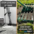 Landzie Lawn Leveling Rake - 36 Inch Powder Coated Garden And Lawn Leveling Tool