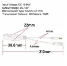 Poe Splitter Waterproof Power Over Ethernet Splitter Adapter Dc 18-60v To 12v