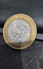 1993 Mexico 50 Nuevos Pesos Bi-metallic  925 Silver Large Coin Ni  os Heroes